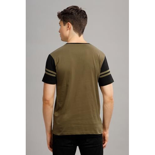 Adro Tshirt For Menmulti Color T-Shirt For Mencotton T-Shirtmens Tshirtrn8-24-Olbl-Xl