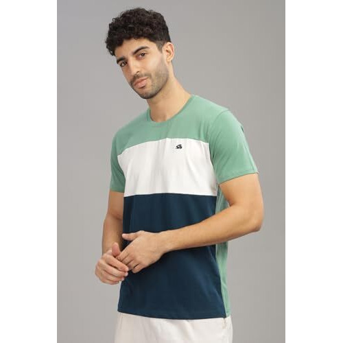 Adro Tshirt For Menmulti Color T-Shirt For Mencotton T-Shirtmens Tshirtrn8-24-Ptwhsb-M