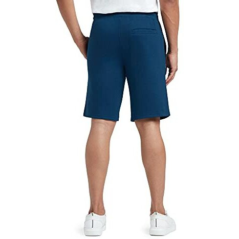 Xyxx Athleisure Men's Cotton Shorts | Super Soft, Knee Length Comfortable Everyday Wear | Relaxed Fit Solid Code Shorts With Zipper Pocket | Pack Of 2 (Black + Blue, X-Large)