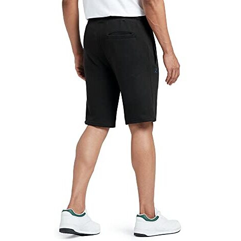 Xyxx Athleisure Men's Cotton Shorts | Super Soft, Knee Length Comfortable Everyday Wear | Relaxed Fit Solid Code Shorts With Zipper Pocket | Pack Of 2 (Black + Grey, Large)