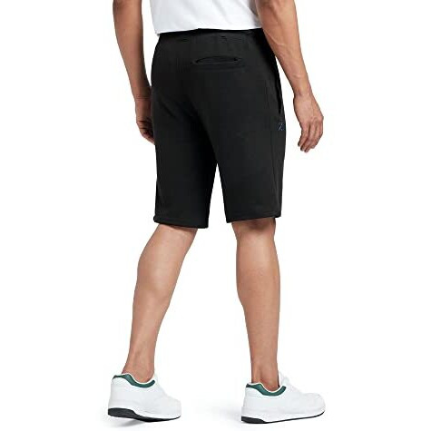 Xyxx Athleisure Men's Cotton Shorts | Super Soft, Knee Length Comfortable Everyday Wear | Relaxed Fit Solid Code Shorts With Zipper Pocket | Pack Of 1 (Black, Small)
