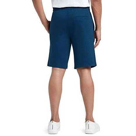 Xyxx Athleisure Men's Cotton Shorts | Super Soft, Knee Length Comfortable Everyday Wear | Relaxed Fit Solid Code Shorts With Zipper Pocket | Pack Of 1 (Blue, Medium)