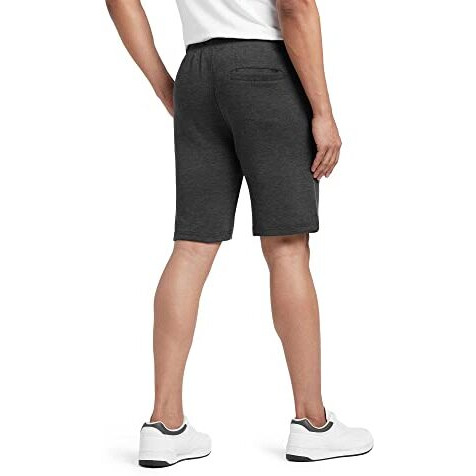 Xyxx Athleisure Men's Cotton Shorts | Super Soft, Knee Length Comfortable Everyday Wear | Relaxed Fit Solid Code Shorts With Zipper Pocket | Pack Of 1 (Grey, Large)