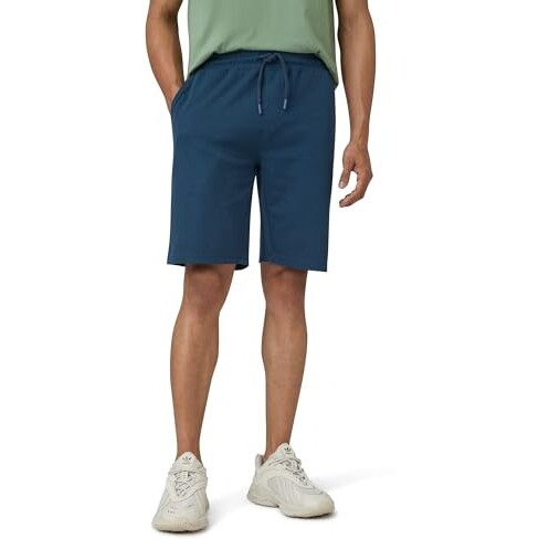 Xyxx Men Cotton Rich Shorts, Regular Fit, Solid, Pack Of 1, Xysht13Xl, Oxford Blue, Xl