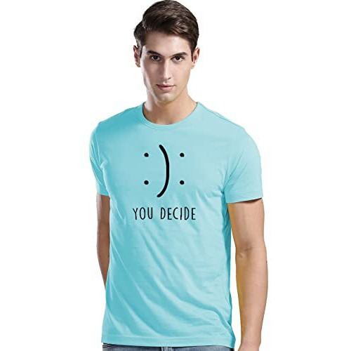 Adro You Decide Mens Printed T-Shirts (Rnr-M-Dec-Mi_Mint_S)
