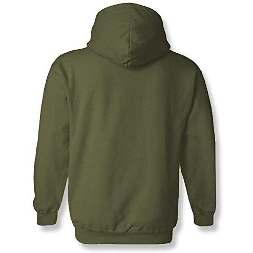 Adro Never Give Up Design Printed Hoodies/Sweatshirts For Men & Women (H20-M-Ngu-Ol_Olive_S)