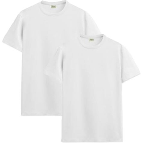 Adro Men's Solid Regular Fit T-Shirt (Rcm2-Pln-Wh-Wh_White