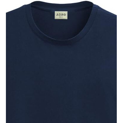 Adro Mens Smile Printed Cotton T-Shirt_Rn24-L2-Smile-Nb-L Navy Blue
