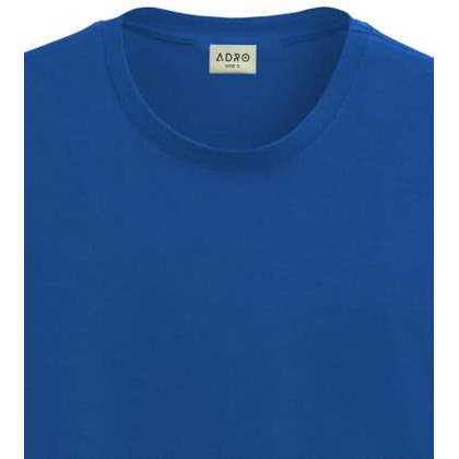 Adro Mens Smile Printed Cotton T-Shirt_Rn24-L2-Smile-Rb-Xl Royal Blue