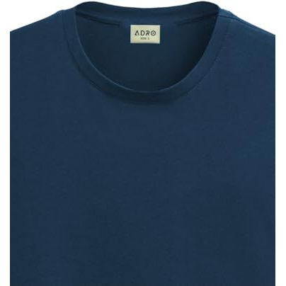 Adro Mens Smile Printed Cotton T-Shirt_Rn24-L2-Smile-Sb-S Teal