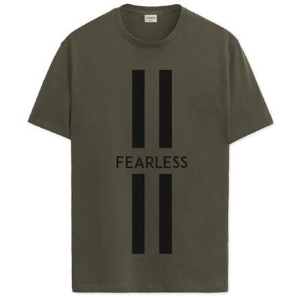 Adro Mens Fearless Printed Cotton T-Shirt_Rn24-L2-Frls-Ol-L Olive