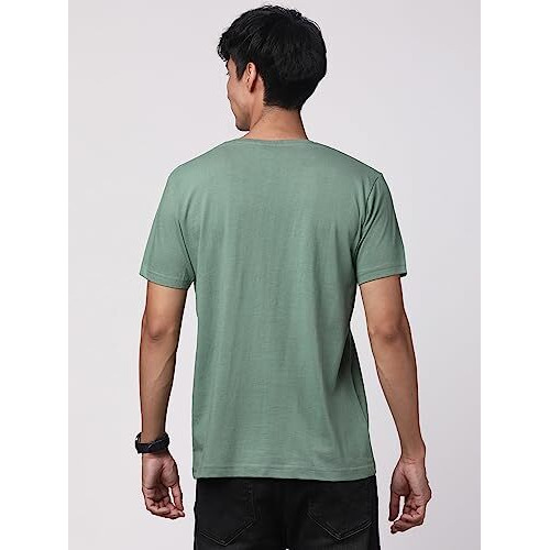 Adro Men's Bike Rider Printed Cotton T-Shirt (Rn22-2-Bik-Pt_Pista_M)