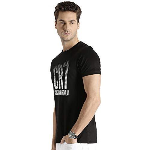 Adro Design Printed Black T-Shirt For Men & Women (Rnr-M-Cr07-Bl_Black_M)