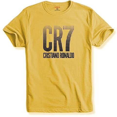 Adro Design Printed Light Yellow T-Shirt For Men & Women (Light Yellow L)