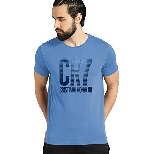 Adro Design Printed Sky Blue T-Shirt For Men & Women (Rnr-M-Cr07-Sk_Skyblue_Xl)