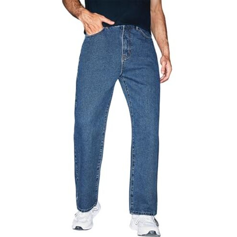 Kotty Men's Solid Mid Rise Comfortable And Strechable Stylish Jeans(Blue,34)