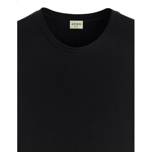 Adro Mens Flag Printed Cotton T-Shirt_Rn24-L2-Flag-Bl-L Black
