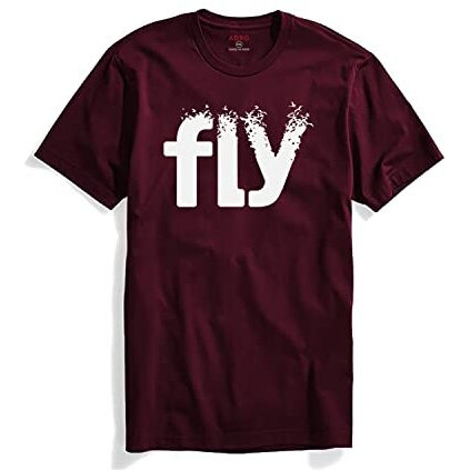 Adro Fly Mens Cotton Printed T-Shirts (R21-M-Fly-Mr_Maroon_S)