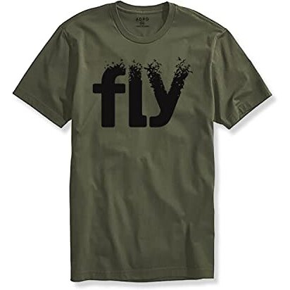 Adro Fly Mens Cotton Printed T-Shirts (R21-M-Fly-Ol_Olive_2Xl)