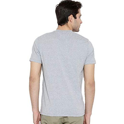 Adro Usa American Flag Printed Cotton T-Shirts For Men (R22-M-Nww-Gr_Grey_S)