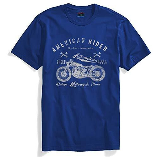 Adro Men's Regular Fit T-Shirt (Rnr-M-Ame-Rb-Xxl_Royal Blue_Xx-Large)