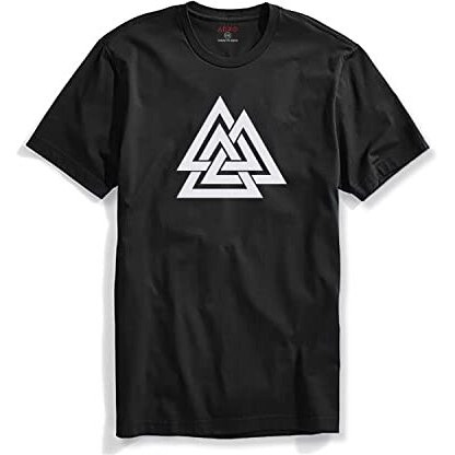 Adro Triangle Mens Printed T-Shirt (Rnr-M-Tkt-Bl_Black_2Xl)
