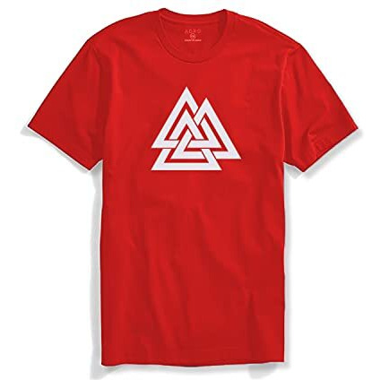 Adro Triangle Mens Printed T-Shirt (Rnr-M-Tkt-Rd_Red_2Xl)