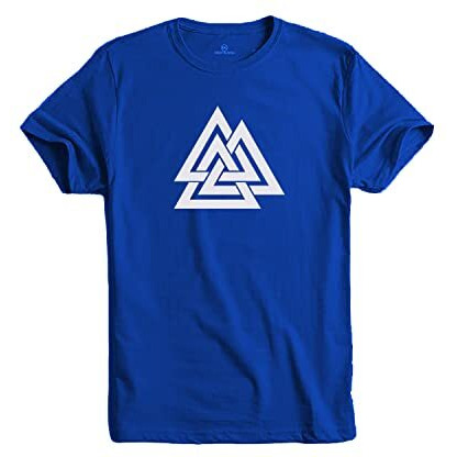 Adro Triangle Mens Printed T-Shirt (Rnr-M-Tkt-Rb_Royal Blue_L)