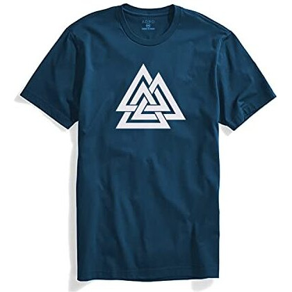 Adro Triangle Mens Printed T-Shirt (Rnr-M-Tkt-Sb_Teal_2Xl)