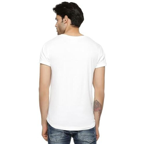 Adro Florida Paradise Life Mens Printed T-Shirt (L, White)