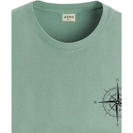 Adro Tshirt For Men | Printed T Shirt For Men | 100% Cotton Tshirt | Graphic Printed T-Shirt | Chest Printed Tshirt | Unisex Tshirt | T-Shirts Men| Rn24-Stick-Comp-Pt-Xl Pista