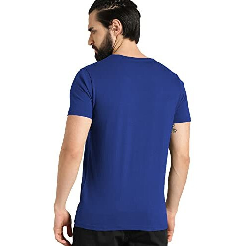 Adro Men's Believe Design Printed T-Shirt (Xl, Royal Blue)