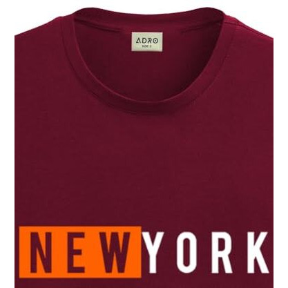 Adro Tshirt For Men | Printed T Shirt For Men | 100% Cotton T-Shirt |Printed T Shirt | T-Shirts | Rn24-Nky-Mr-S Maroon