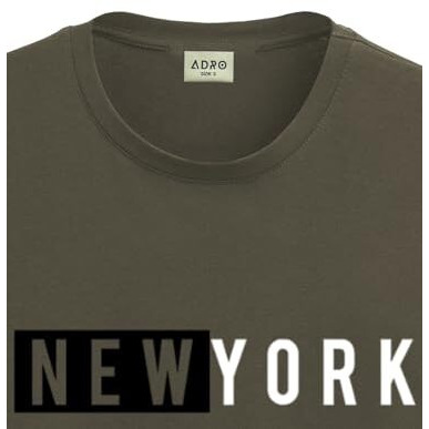 Adro Tshirt For Men | Printed T Shirt For Men | 100% Cotton T-Shirt |Printed T Shirt | T-Shirts | Rn24-Nky-Ol-L Olive