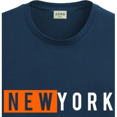 Adro Men's Solid Regular Fit T-Shirt (Rn24-Nky-Sb_Teal