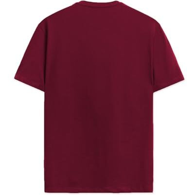 Adro Men's Solid Regular Fit T-Shirt (Rn24-Cap-Mr_Maroon