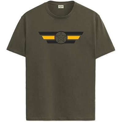 Adro Men's Solid Regular Fit T-Shirt (Rn24-Cap-Ol_Olive