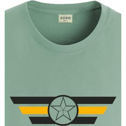 Adro Tshirt For Men | Printed T Shirt For Men | 100% Cotton T-Shirt |Printed T Shirt | T-Shirts | Rn24-Cap-Pt-Xl Pista