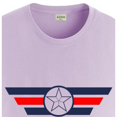 Adro Tshirt For Men | Printed T Shirt For Men | 100% Cotton T-Shirt |Printed T Shirt | T-Shirts | Rn24-Cap-Pu-L Purple