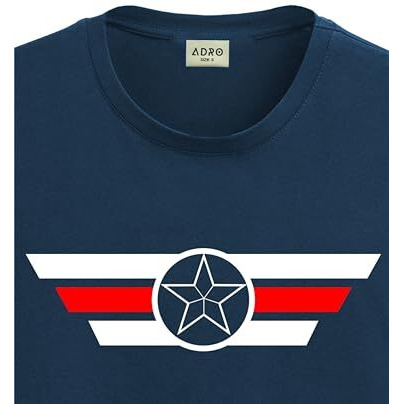 Adro Men's Solid Regular Fit T-Shirt (Rn24-Cap-Sb_Teal