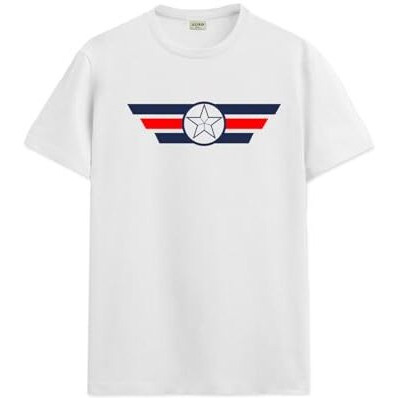 Adro Tshirt For Men | Printed T Shirt For Men | 100% Cotton T-Shirt |Printed T Shirt | T-Shirts | Rn24-Cap-Wh-M White