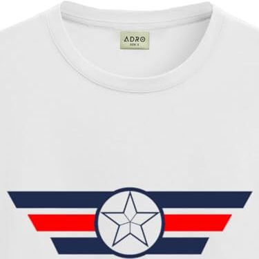 Adro Tshirt For Men | Printed T Shirt For Men | 100% Cotton T-Shirt |Printed T Shirt | T-Shirts | Rn24-Cap-Wh-M White