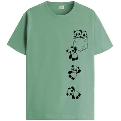 Adro Regular Fit Tshirt For Men | Printed T Shirt For Men | 100% Cotton T-Shirt |Printed T Shirt | T-Shirts | Rn24-Poc-Pt-M Pista