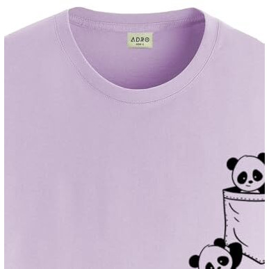 Adro Men's Solid Regular Fit T-Shirt (Rn24-Poc-Pu_Purple