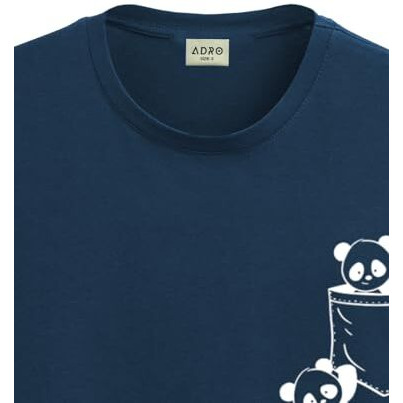 Adro Men's Solid Regular Fit T-Shirt (Rn24-Poc-Sb_Teal