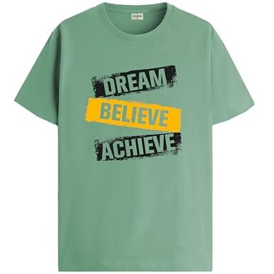 Adro Men's Solid Regular Fit T-Shirt (Rn24-Dba-Pt_Pista