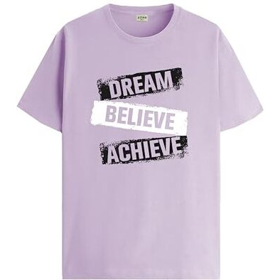 Adro Tshirt For Men | Printed T Shirt For Men | 100% Cotton T-Shirt |Printed T Shirt | T-Shirts | Rn24-Dba-Pu-L Purple