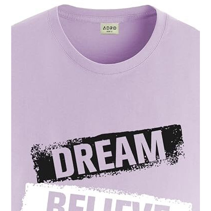 Adro Tshirt For Men | Printed T Shirt For Men | 100% Cotton T-Shirt |Printed T Shirt | T-Shirts | Rn24-Dba-Pu-L Purple