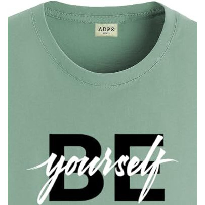 Adro Tshirt For Men | Printed T Shirt For Men | 100% Cotton T-Shirt |Printed T Shirt | T-Shirts | Rn24-Byo-Pt-L Pista