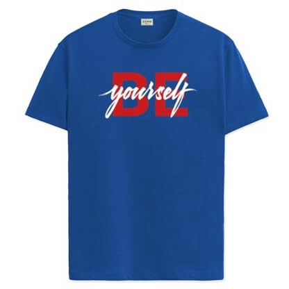 Adro Men's Solid Regular Fit T-Shirt (Rn24-Byo-Rb_Royal Blue